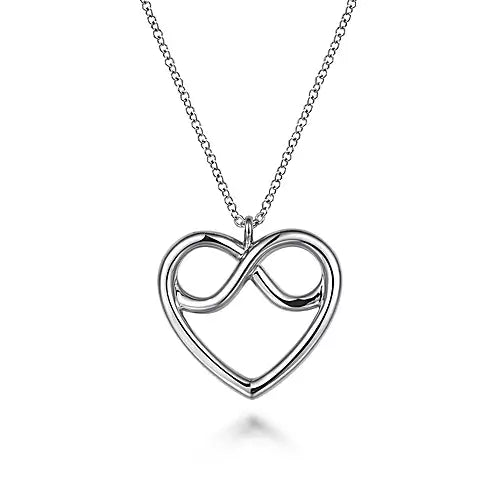 Page 3 - Sterling Silver Twisted Heart Pendant Necklace
