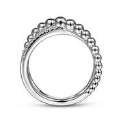 Page 3 - Sterling Silver White Sapphire Bujukan Criss Cross Ring