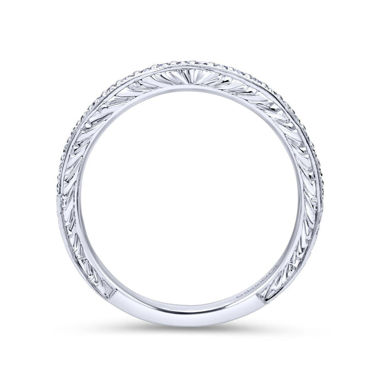 14K White Gold Matching Wedding Band