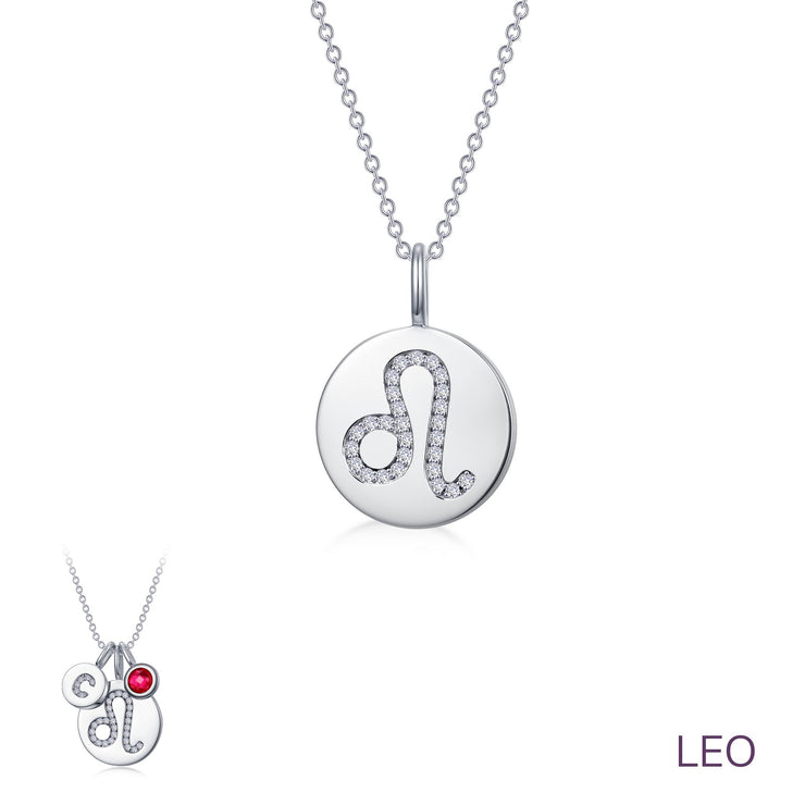 Zodiac Pendant Necklace, Leo