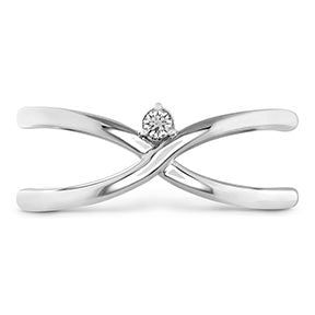 Love Code - Love Wrap Band .02ctw in 18K White Gold