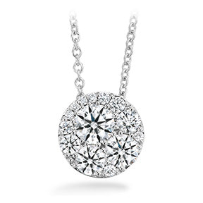 Tessa Diamond Circle Pendant .51ctw in 18K White Gold